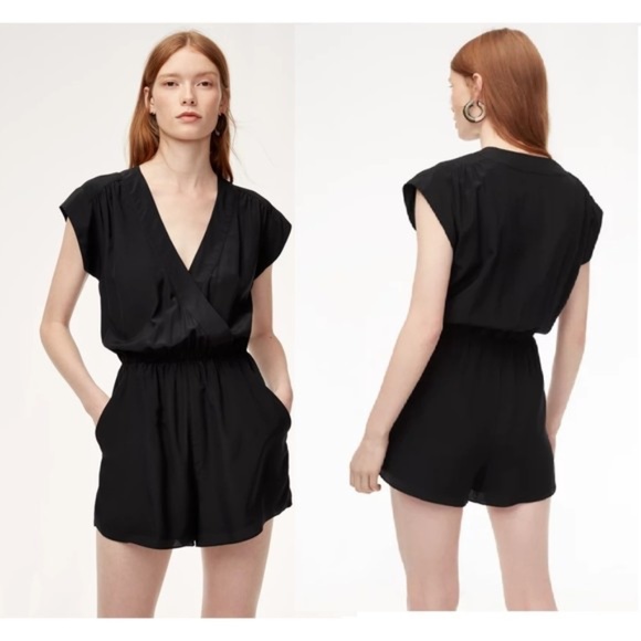 Babaton Silk Short Romper - Picture 1 of 3